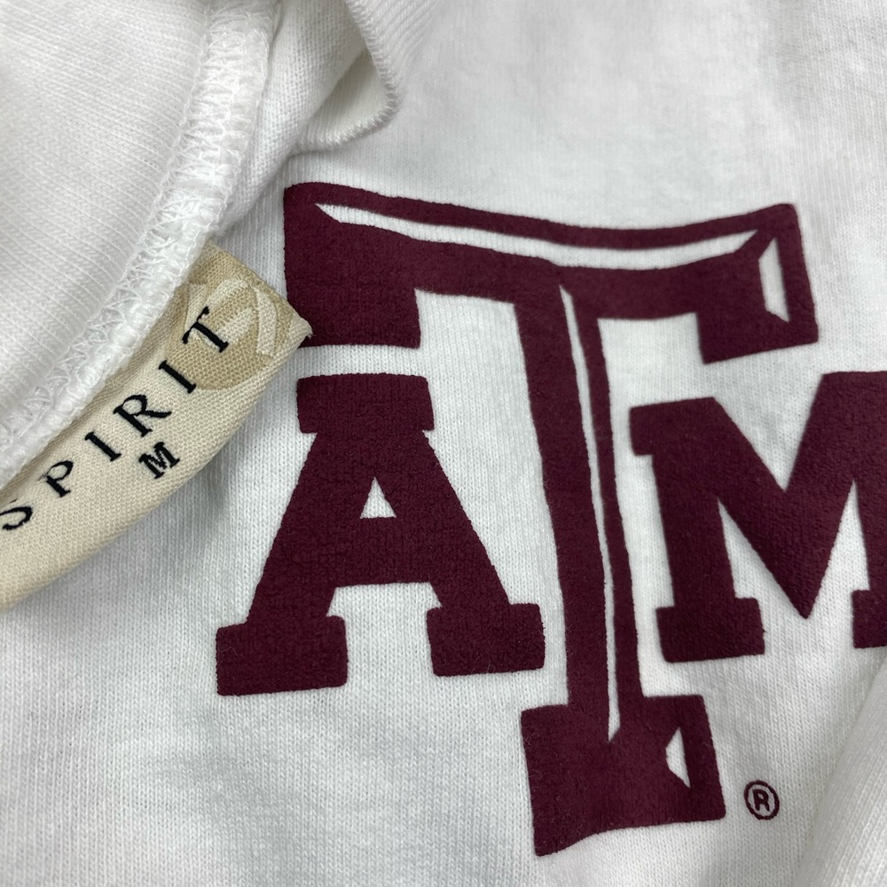 TEXAS A&M BANNER TEE IN WHITE, MEDIUM - Picture 5 of 8